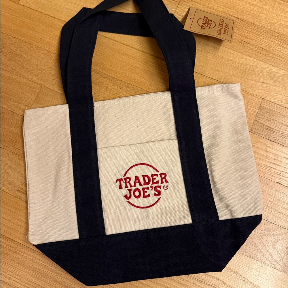 Trader Joe’s Mini Tote Bag in Blue